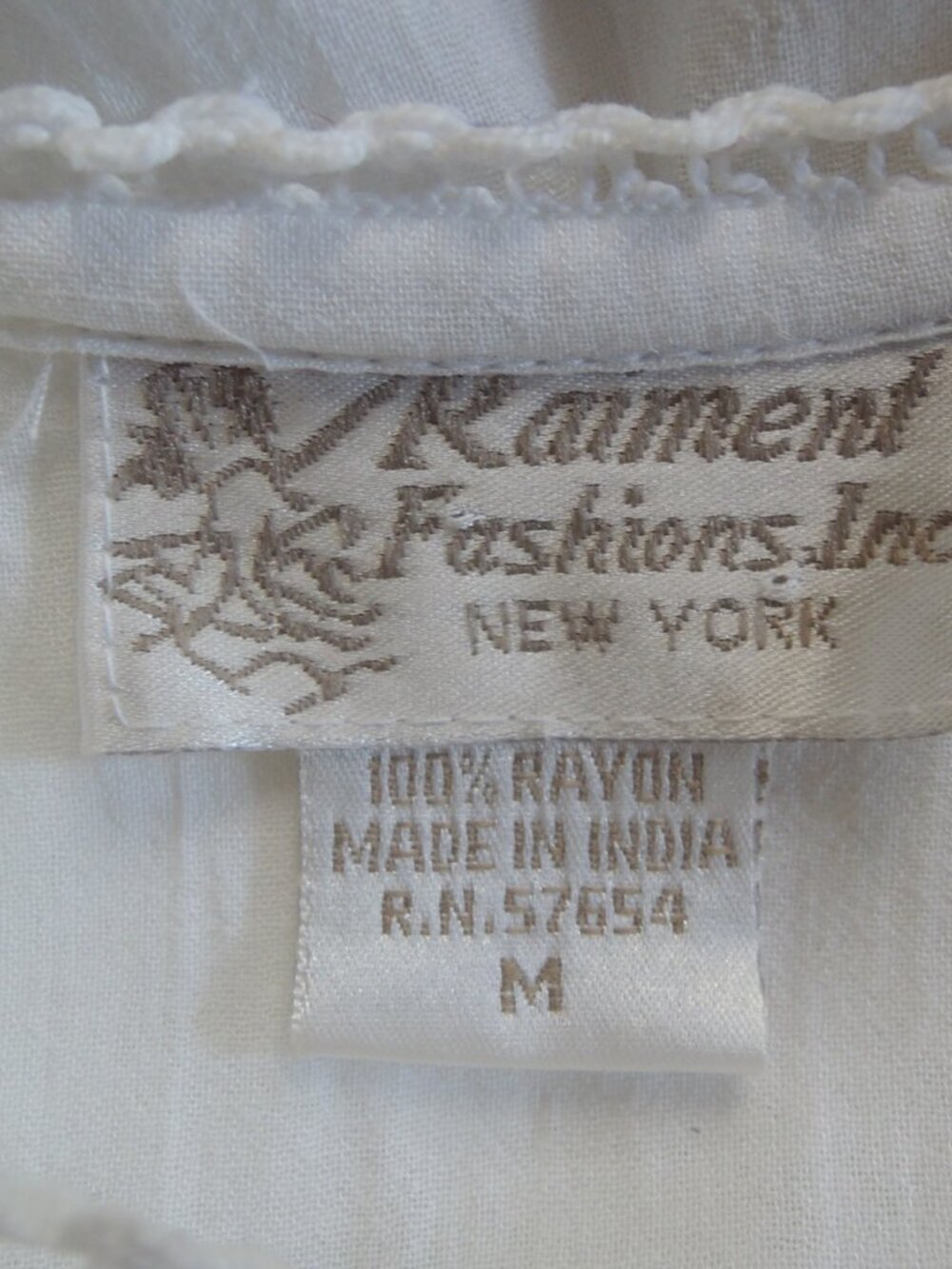 Vintage Raiment Fashions White Fairycore Cottagecore Shift Gown M *Runs L - Picture 10 of 10